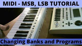 MIDI - MSB, LSB Changing Banks and Programs on Roland Ax 7 & Ketron MIDJAY