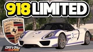 *NEW* LIMITED PORSCHE 918 SPYDER in Driving Empire!!