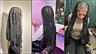 Braids inspo compilation part 2 #blackbraids #hairstyles #10klikes #braids #viralvideo #viral