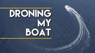 Boats and Drones Muskoka | First Time Flying a DJI Drone From A Boat | Boat Drone Video Canada