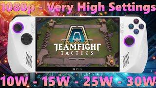 How good is TFT X Team Fight Tactics on Asus ROG Ally Z1 Extreme? All Powermodes in 1080p - LoL