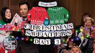 12 Days of Christmas Sweaters 2024: Day 3 | The Tonight Show Starring Jimmy Fallon