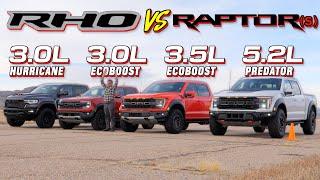 The New 2025 Ram RHO Drag Races ALL Ford Raptor Trucks!