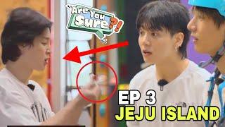 Jimin Hurt His Lip in 'Are You Sure' and This Is How Jungkook Reacted EP 3 Jeju Island #bts