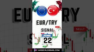 Euro with Turkish Lira (EUR/TRY) Trading Signal on June 22th,Türk Lirası Ticaret Sinyali ile Euro