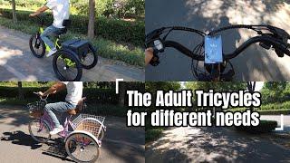 The best Tricycles for different needs | Anyida Three-wheeled Bike factory product display