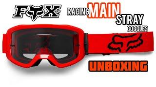 FOX Racing Main Stray Goggles Unboxing