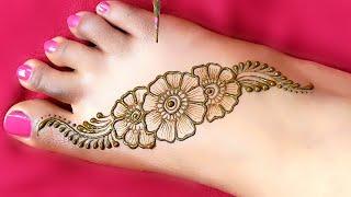 Very beautiful feet  mehndi design | simple leg mehndi design | mehndi design | mehndi | Mehandi.