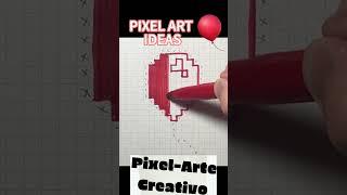 Pixel Art IDEA: GLOBO #pixelart #drawingtutorial #tutorial #balloon #ball #globo #globosdecoracion