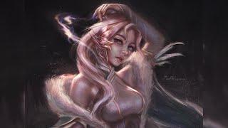 Drawing: Justine Florentino's Draw this in your style with his OC Mila | Digital painting timelapse