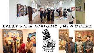 LALIT KALA ACADEMY, NEW DELHI  // #lalitkala #painting #exhibition #mfhussain #originalpainting