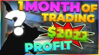 I traded CSGO Skins for 1 MONTH and made  ___ $ PROFIT