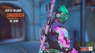 Overwatch 2 Rank 1 Genji Shadder2k Showing His Sick Gameplay Skills