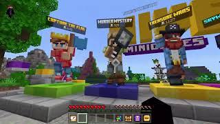 Playing Minigames on the Hive server | MCPE Minecraft Bedrock | NEW GRAVITY GAME!