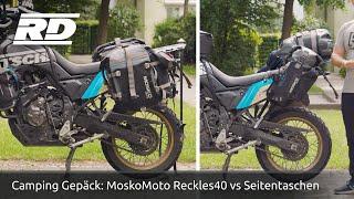 Camping Gepäck auf dem Motorrad: Seitentaschen oder Holster / Reckless