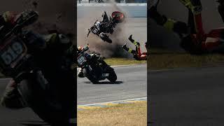 HUGE #Motorcycle CRASH AT DAYTONA INTERNATIONAL RACEWAY! #shorts