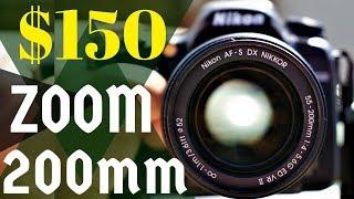 AF-S DX NIKKOR 55-200mm f/4-5.6G ED VR II Lens Review | Nikon D7500 + Compact + Light Weight