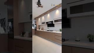 Thực Tế Tủ Bếp Nâu Trắng Hiện Đại - [BEP DECOR]