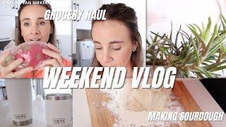 WEEKEND VLOG // MAKING SOURDOUGH // GROCERY HAUL | SOUTH AFRICAN YOUTUBER