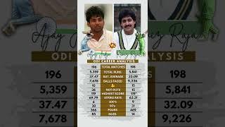 Ajay Jadeja vs Ramiz Raja - ODI Analysis 