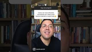 COMO SER EFICIENTE ESTUDANDO POR VIDEOAULA