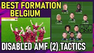 PES2021 Best Formation | Belgium | Disabled Playing Style At AMF (2) Tactics