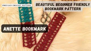 Amazingly EASY crochet bookmark pattern: Anette Bookmark