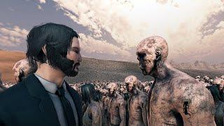 15 John Wick Vs 5 Million Zombies - Ultimate Epic Battle Simulator 2 UEBS 2