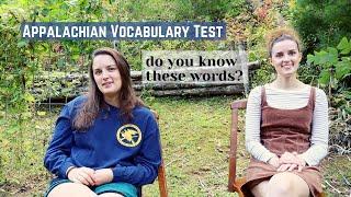 Appalachian Vocabulary Test - See if You Know the Words!