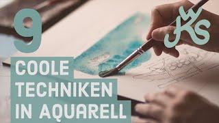 Pimp your Watercolor   Diese Aquarell Techniken müsst Ihr probieren