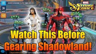 Shadowland Early Impressions & What to Know Before Gearing Them Up! - MSF - Marvel Strike Force