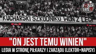 "ON JEST TEMU WINIEN" - Legia w stronę piłkarzy i zarządu [LEKTOR+NAPISY] (31.10.2021 r.)