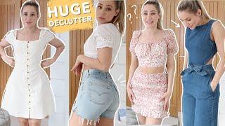 TRYING ON ALL MY CLOTHES & DECLUTTERING HALF MY WARDROBE *very satisfying* | PART 2