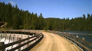 Ride across Lost Creek Dam