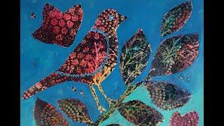 Gelli print tutorial - overpainting