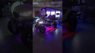 New 2025 Ward's Custom Vivid EV V4L 48 V AC Lithium Golf Cart White Lifted Street legal OH #custom