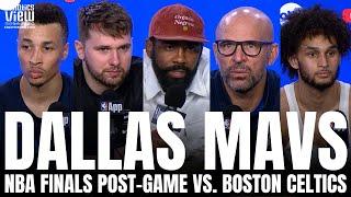 Dallas Mavs NBA Finals Post-Game: Kyrie Irving, Luka Doncic, Exum, Lively & Kidd on Critics, GM4 WIn