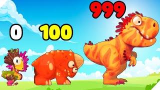 ЭВОЛЮЦИЯ БОЕВЫХ ДИНОЗАВРОВ ДЛЯ БИТВЫ С ДРЕВНИМИ ЛЮДИШКАМИ! Dino Bash