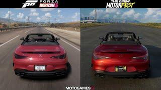 Forza Horizon 5 vs The Crew Motorfest - Mercedes-AMG SL 63 Sound Comparison