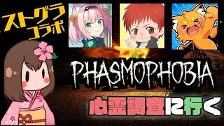 【ストグラコラボ】ともさん＆みにゃ＆ズズで心霊調査！Phasmophobia【しゅりぺ/ダミアン】