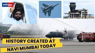 Navi Mumbai Airport Runway inaugurated by IAF, first trial flight lands successfully