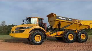 VOLVO A40G  DUMP TRUCK IN ACTION