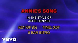 John Denver - Annie's Song (Karaoke)