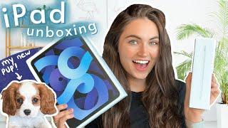 iPad Air 4 Unboxing and Accessories + How I use it as a Consultant & YouTuber (Ft. My New Puppy)