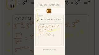 #KPSSMatematik #KPSSSoruları#KPSSHazırlık#matematik #math #matematiksorucozum #2024kpss #2024tayfa