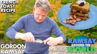 Gordon Ramsay Cooks the Perfect Apple French Toast in Michigan