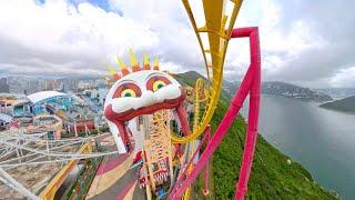 HAIR RAISER - Ocean Park Hong Kong - Onride - 4K - Wide Angle