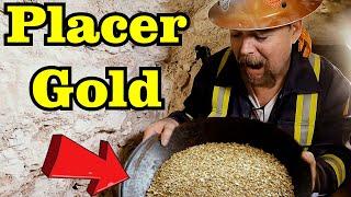 Placer GOLD Found in our Underground Drift Mine!