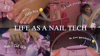 LIFE AS A FULL TIME NAIL TECH🩷 VLOG