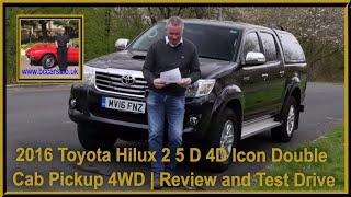 2016 Toyota Hilux 2 5 D 4D Icon Double Cab Pickup 4WD | Review and Test Drive